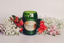 Load image into Gallery viewer, Handmade Soy Candle in Champagne Bottle Perrier Jouet - Candleholic Shop