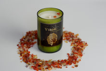 Load image into Gallery viewer, Virgo.Handmade Zodiac Candle with crystals - Candleholic Shop