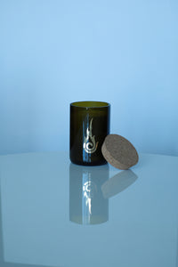 Candleholic Logo Wine Bottled Luxury Candle with cork lid - Candleholic Shop