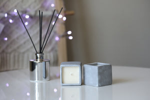 Round Reed Diffuser Bottle in Silver - Candleholic Shop