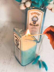Bombay Saphire Liquor Bottle Candle - Candleholic Shop