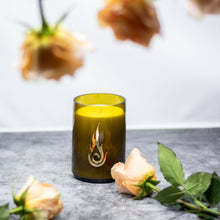 Load image into Gallery viewer, Candleholic Logo Wine Bottled Luxury Candle with cork lid - Candleholic Shop