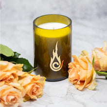 Load image into Gallery viewer, Candleholic Logo Wine Bottled Luxury Candle with cork lid - Candleholic Shop