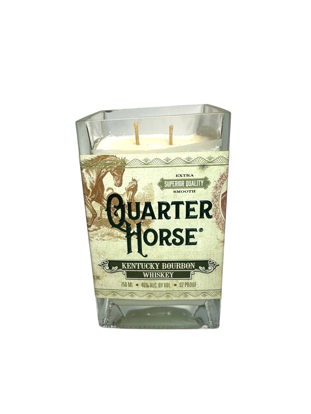 Quater Horse Whiskey Bourbon Bottle Candle - Candleholic Shop