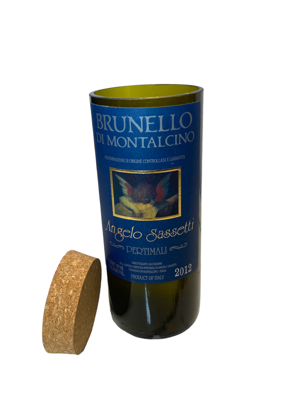 Angelo Sassetti Wine Candle (Cinnamon Vanilla Scent) - Candleholic Shop