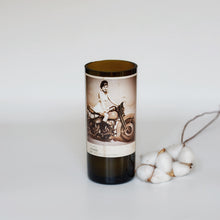 Load image into Gallery viewer, The biker Zinfandel Wine Bottle Candle - Candleholic Shop