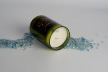 Load image into Gallery viewer, Pisces. Handmade Zodiac Candle with crystals - Candleholic Shop