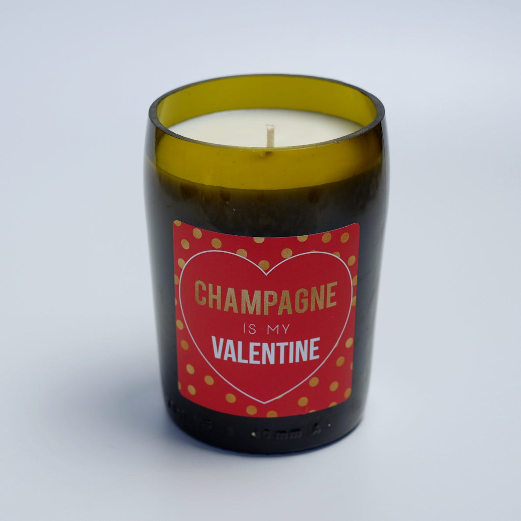 Champagne is my Valentine Soy Candle - Candleholic Shop
