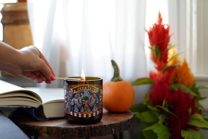 Circus Soy Wine Bottled Candle - Candleholic Shop