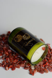 Gemini. Zodiac Candles with crystals. - Candleholic Shop