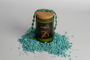 Sagittarius.Handmade Zodiac Candle with crystals - Candleholic Shop