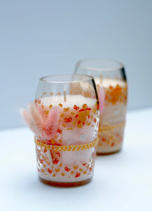 Peach Bubbles Champagne Bottle Candle - Candleholic Shop