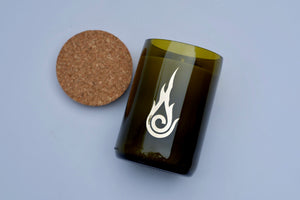 Candleholic Logo Wine Bottled Luxury Candle with cork lid - Candleholic Shop