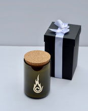 Load image into Gallery viewer, Candleholic Logo Wine Bottled Luxury Candle with cork lid - Candleholic Shop