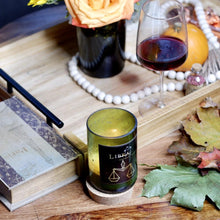 Load image into Gallery viewer, Libra. Handmade Zodiac Candle with crystals - Candleholic Shop