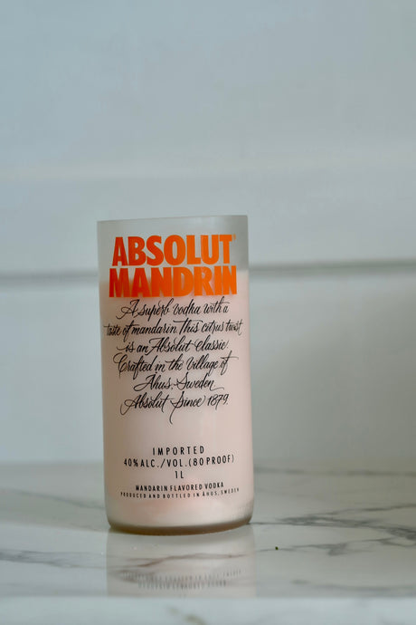 absolut vodka candle