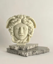 Load image into Gallery viewer, Large Medusa Greek Sculpture Body Face Snake Hair Figure Soy Wax Candle - Candleholic Shop