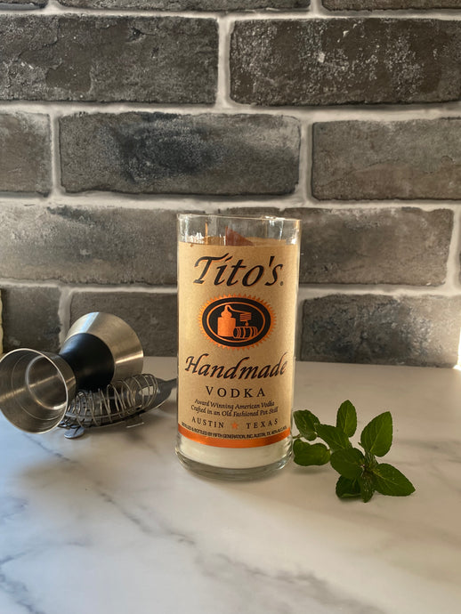 Titos Vodka Liquor Bottle Candle 1 L - Candleholic Shop