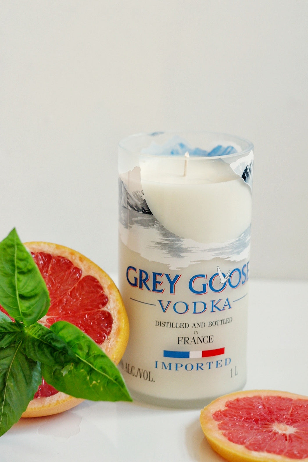 Grey Goose Vodka Liquor Bottle Candle - Candleholic Shop