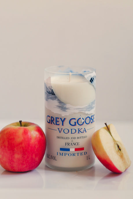 Grey Goose Vodka Liquor Bottle Candle - Candleholic Shop