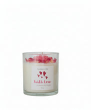 Load image into Gallery viewer, St. Valentine's Day Soy Candle with Pink Flower - Candleholic Shop